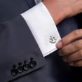 thumbnail image 6 of 925 Sterling Silver Anchor Mariner Dangling Rope Cufflinks French Tuxedo Shirt Cuff Links Set for Men, 6 of 7
