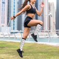 thumbnail image 6 of Lsque Rose Flower B Pattern Sport Compression Socks for Men & Women 15-20 mmHg Knee High Nurse Pregnant Running Medical and Travel Athletic, 6 of 6