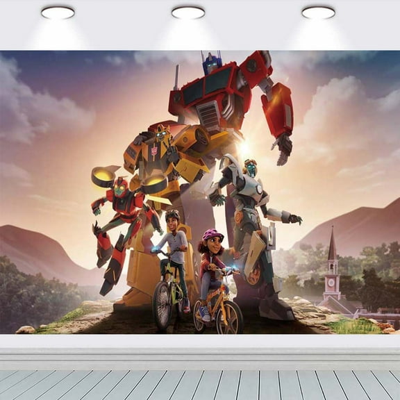Transformers Taspestry Poster Banner Backdrop Background Wall Decor Party Supplies