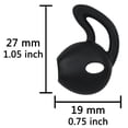 thumbnail image 3 of Gel para Auriculares ALXCD Negro Blanco Antideslizante Reemplazo Suave de Silicona para iPhone, 3 of 5