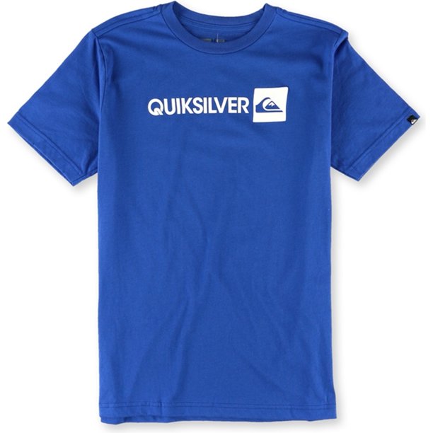 Camiseta estampada Quiksilver Playera Everyday Gothic Azul L (14)