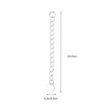 thumbnail image 2 of Chaîne d'Extension de Collier pour Bijoux DIY Réglage Facile de la Longueur et Fabrication d'Accessoires Argent 925, 2 of 8