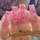thumbnail image 1 of Uñas postizas largas Apuakthei, uñas postizas con forma de ataúd, uñas postizas con forma de corazón rosa, uñas adhesivas de cobertura completa para mujeres y niñas, 24 piezas, 1 of 6