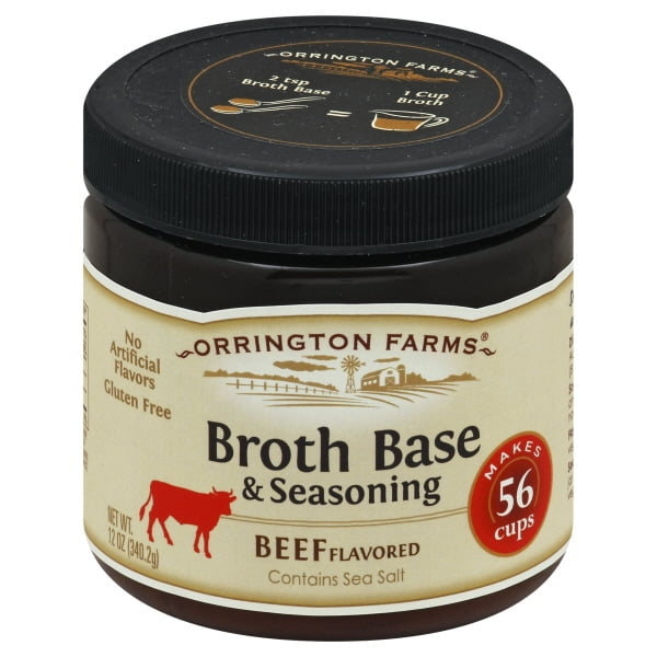 Orrington Farms Beef Flavored Broth Base & Seasoning Jar, 12 Oz