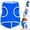 Dark Blue, variant on Dog Cooling Coat, Breathable Dog Cooling Vest with Harness for Medium Large Small Pet Dogs, Dog Cooling Jacket for Outdoor Hiking Training (L)