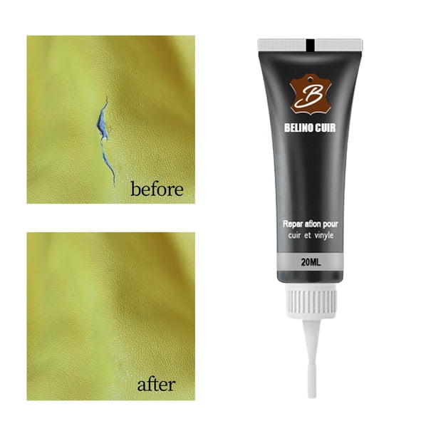 Pintura para colorear cuero, restauración del color del cuero, teñido de cuero, pintura reparadora para bolsos, carteras, sofás , Negro