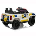 thumbnail image 2 of 24V Ride on Toys with 2 Seaters, 400W Motor Electric Power Ride on Truck Car with Remote Control for Big Kids, LED Lights, 3 Speeds, Storage, Bluetooth Music, White, 2 of 7