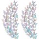thumbnail image 1 of 120 Piezas 60 Pares 3D Decoración de Pared de Mariposas en Capas Pegatinas de Mariposa Extraíbles Calcomanías Murales Huecas Diy Arte Decorativo de Pared Manualidades para Habitación de Bebé Hoga, 1 of 3