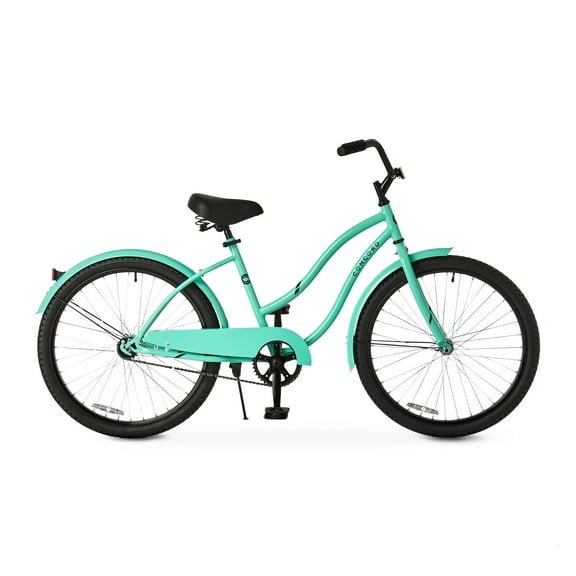 Concord 24" Pacifica Cruiser Bicycle, Fits Riders 4'6" - 5'6", Teen, Unisex, Sea Green
