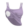 thumbnail image 5 of successthop Tank Tops for Women Built in Bra Spaghetti Straps Ribbed Camisole Sleeveless Undershirts Vacation Tops 2XL, 5 of 8