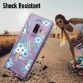 thumbnail image 6 of Case for Samsung Galaxy S9 Plus, Clear Floral Pattern Designed Shockproof Protective Phone Case, Thin Cover for Samsung Galaxy S9 Plus, 6 of 13