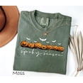 thumbnail image 4 of RosaWear Spooky Season Pumpkin Halloween Jack-o-Lantern Garment-Dyed Tee, 4 of 7