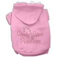 thumbnail image 6 of Christmas Pet Dog  Cat Hoodie Rhinestone, "Candy Cane Princess", 6 of 9