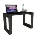 thumbnail image 3 of FM Furniture Aurora Modern Wood Computer Office Desk in Smokey Oak Black, 3 of 6