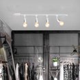 thumbnail image 4 of FSLiving Retro Vintage Design E26/E27 Ceramics Mini White Base Adjusted Titl Angle Rotated J System Track Head Lighting for Gallery Loft Kitchen Farmhouse(No Bulb & No Track) - Set of 3, 4 of 5