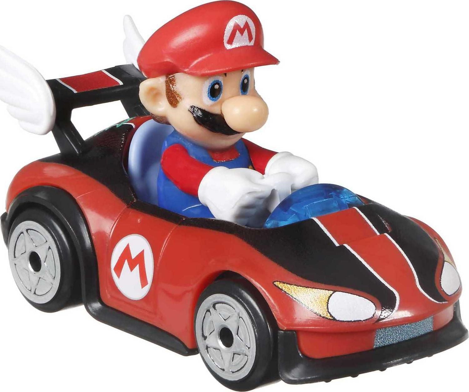Hot Wheels 1:64 scale Mario Kart Mario Wildwing replica die-cast Vehicle