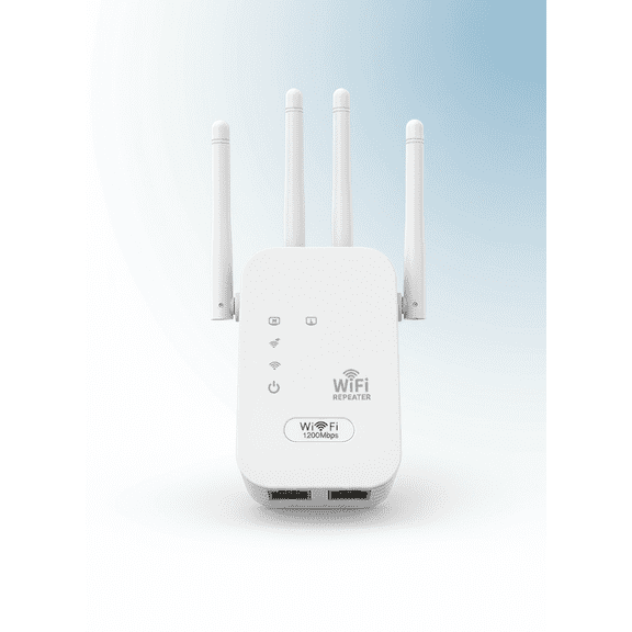 Koudindg 2025 WiFi Extender (Fastest) - WiFi Signal Booster & Repeater for Home, 9000 Sq.ft Coverage, 40  Device Support, 4 Antennas 360 ° , 1-Tap Setup   Ethernet Port