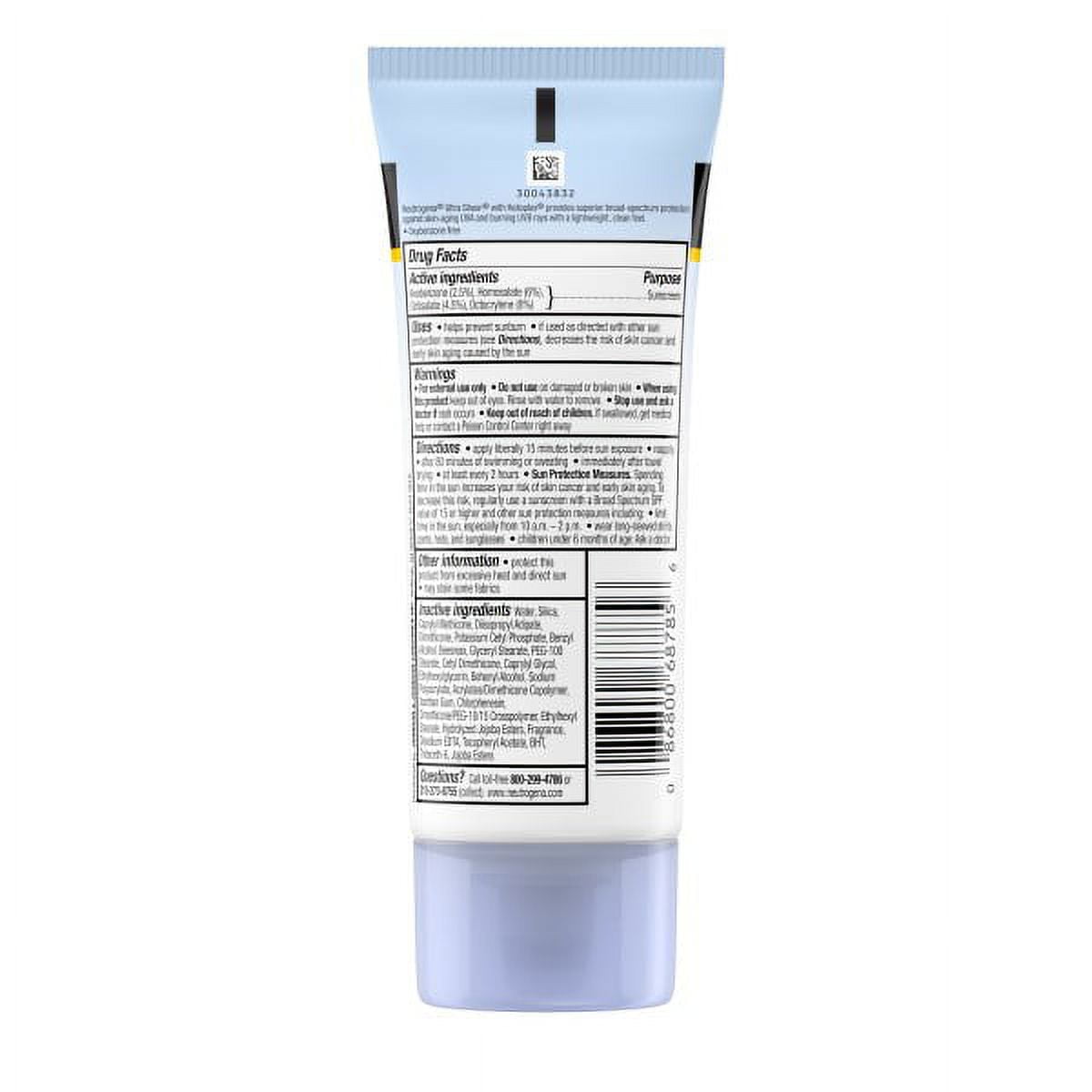 Neutrogena Ultra Sheer Dry-Touch Sunscreen Lotion, SPF 30, 3 oz (Pack of 3)