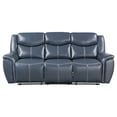 thumbnail image 4 of Sloane 2-piece Upholstered Reclining Sofa Set Blue, 4 of 18