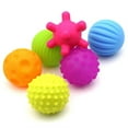 thumbnail image 5 of Usbinx Life 6PC Tactile Senses Toys Developmental Hand Training Soft Grip Textured Balls Early Learning Set Diameter 6.5cm, 5 of 6