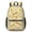 Baseballs and Crossed Bats Pale Yellow, variant on Baseballs and Crossed Bats Pale Yellow 17" Waterproof Oxford School Backpacks for Teens, S-Shape Padded Straps, for School, Travel, Hiking, Camping