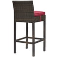 thumbnail image 3 of Modway Conduit Outdoor Patio Wicker Rattan Bar Stool, Multiple Colors, 3 of 3