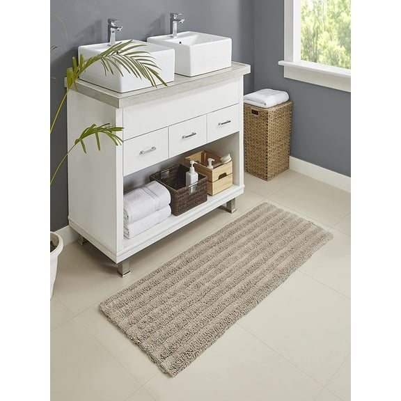 Canon Stripe Bath Runner -200 GSF -24” X 60” - LINEN