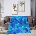 thumbnail image 2 of Blue Light Scattered Seamless Throw Blanket, Super Soft Anti-Pilling Flannel Blankets, 40"x30", 2 of 8