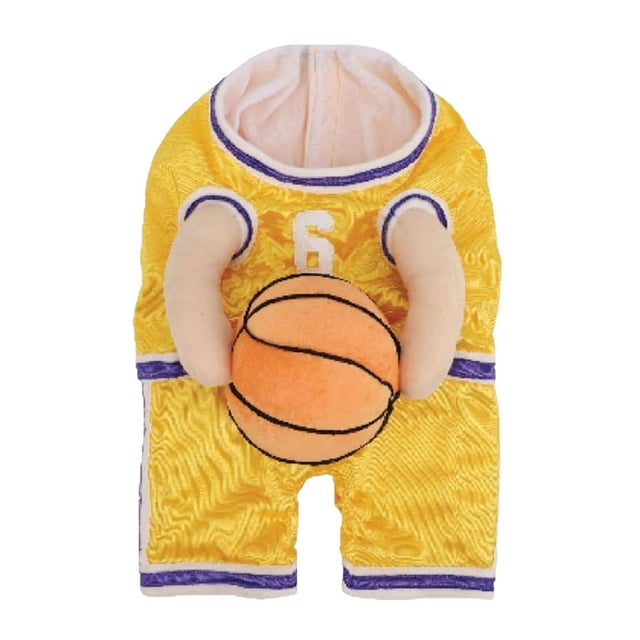 Methold Disfraz de jugador de baloncesto para perro, traje divertido y llamativo para ropa de baloncesto para mascotas Ropa para mascotas Amarillo METRO