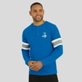 thumbnail image 6 of Men's Darius Rucker Collection by Fanatics Blue Detroit Lions Waffle-Knit Raglan Long Sleeve Henley T-Shirt, 6 of 6