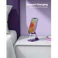 thumbnail image 3 of Soporte de teléfono Lamicall morado para escritorio compatible con iPhone, 3 of 7