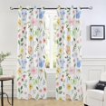thumbnail image 6 of Blackout Curtains for Bedroom Window Cover for Bedroom & Living Room, 84" Pretty Spring Meadow and Garden Flowers Drapes for Sliding Glass Grommet Window Curtains Privacy Darkening Single Panel, 6 of 7