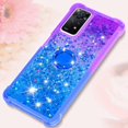 thumbnail image 6 of Phone Case for Xiaomi Redmi Note 11 Pro 5G/4G, Shiny Bling Quicksand Effect TPU Bumper Case with Four Corners Protection Cover for Redmi Note 11 Pro 5G/4G, Purple Blue, 6 of 14