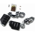 thumbnail image 2 of Kuryakyn 7585 Motorcycle Foot Controls: Tour-Tech Short Arm Cruise Mounts with Trident Dually ISO Pegs for 1-1/4" Engine Guards/Tubing, Chrome, 1 Pair, 2 of 2