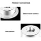 thumbnail image 5 of Yuarrent Etiquetas de seguridad autoadhesivas, soporte de Clip para quitar etiquetas antirrobo, hebillas de seguridad, separador de piedra imán Electrodomésticos, 5 of 6