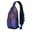 Star Constellat, variant on Plaid Sling Backpack with Moroccan and Geometric Pattern, Lightweight Daypack for Men and Women, Great for Outdoor Activities, City Walks, and Travel