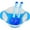 Blue, variant on Suction Silicone Baby Feeding Set, Bowl, Spoon, Fork, BPA-Free, First Feeding, Baby Led Weaning - 3 Piece Set