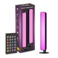 thumbnail image 1 of 1pc RGB Led Light Bar, Colorful Multicolor Horizontal/Vertical LED Strip Lights With Multi-Position Base,Music Rhythm Ambient Lamp,IR Control USB Light, Home Decor Living Room,Wall Decor, 1 of 9