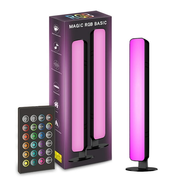 Barra de luz LED RGB de 1 pieza, tira LED horizontal/vertical multicolor colorida