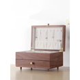 thumbnail image 6 of Walnut Solid Wood Jewelry Box Necklace Ring Earrings Earrings Hand Jewelry Storage Box, 6 of 6