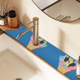 thumbnail image 2 of Yayeee Faucet Mat for Kitchen Sink 30" Diatomite Long Splash Guard Pad, Colorful Ice Cream Cat, 2 of 7