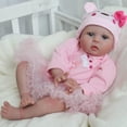 thumbnail image 3 of Muñeca Reborn CHAREX Realistic de 22 pulgadas con jirafa de juguete, 3 of 9