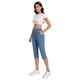 thumbnail image 4 of TaTaai Women Stretch Yoga Pants Capri Length High Waisted Buttery Soft Workout Tights Non-See-Through Athletic Leggings for Gym Lounge Work Gift, 4 of 7
