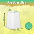 thumbnail image 3 of Kings Brand Furniture - 6 Inch Bed Risers - Furniture Riser for Desk, Sofa, Couch & Table, White, Set of 4, 3 of 7