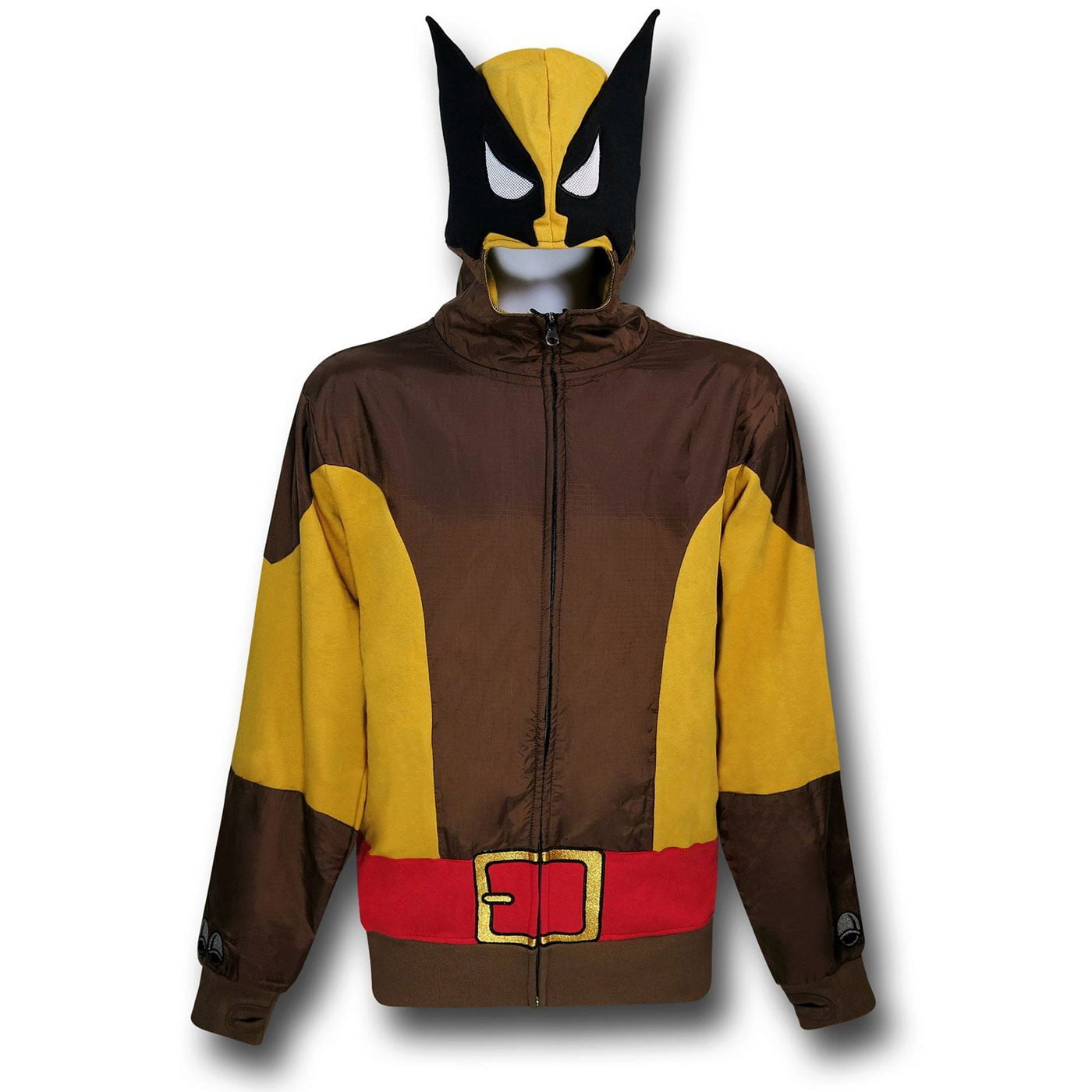 Wolverine Costume Adult Mens Hoodie Blue/Yellow 