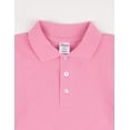 thumbnail image 4 of Leveret Boys Long Sleeve Cotton Polo Shirt Light Pink 5 Year, 4 of 4