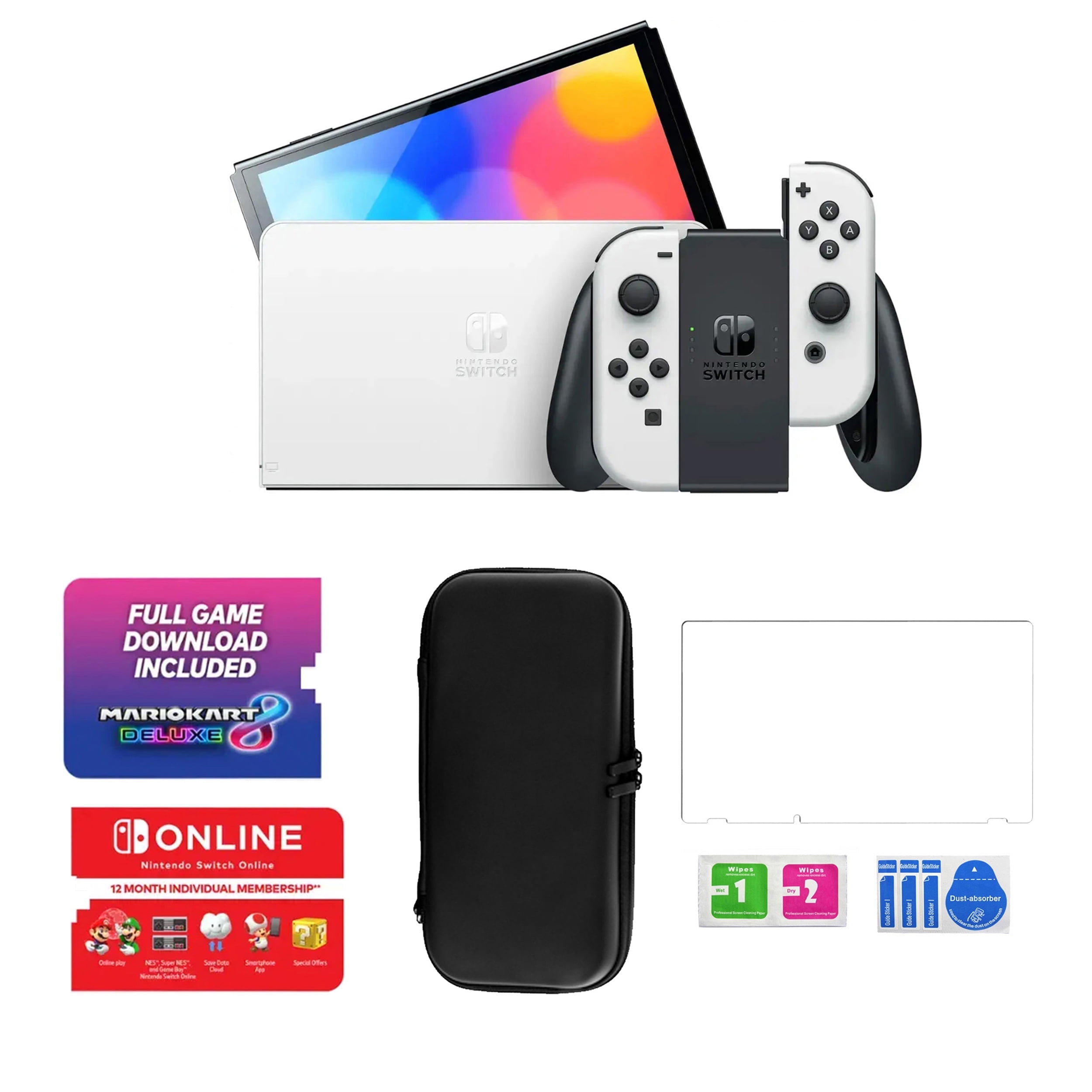 Newest Nintendo Switch (OLED Model) White Joy Con 64GB