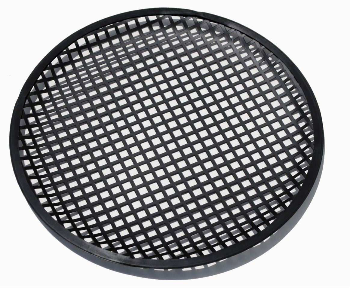 2) Universal 15 Inch (15") Subwoofer Speaker Metal Waffle Cover Guard Grill - image 3 of 3
