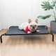 thumbnail image 3 of Cama elevada para perros al aire libre, cunas elevadas para perros con pies antideslizantes, cunas de tela de malla lavables y masticables para interiores y exteriores,Black, 3 of 5