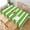 Green Stripe, variant on Green Stripe Modern Monogram Rectangle Table Cloth Soft Washable Oblong Tablecloth Covers for Kitchen & Table Linens 60" x 102"